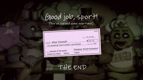 fnaf 1 payslip|So, if we were to look at FNAF 1's paycheck, and if Freddy .
